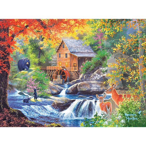 RoseArt - Abraham Hunter - Spring Mill - 1000 Piece Jigsaw Puzzle for Adults