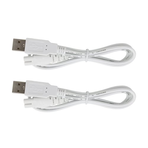 Charger Cable Replacement for Pritech Electric Feet Callus Remover Foot Pedicure, USB Power Cord 4 ft (2-Pack)