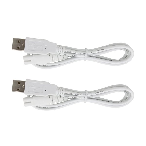 Charger Cable Replacement for Pritech Electric Feet Callus Remover Foot Pedicure, USB Power Cord 4 ft (2-Pack)