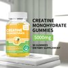 novomins Creatine Monohydrate Gummies 5000mg for Men & Women, Chewables Creatine Monohydrate for Muscle Strength, Muscle Builder, Energy Boost, Pre-Workout Supplement(90 Count)-Pineapple Flavor
