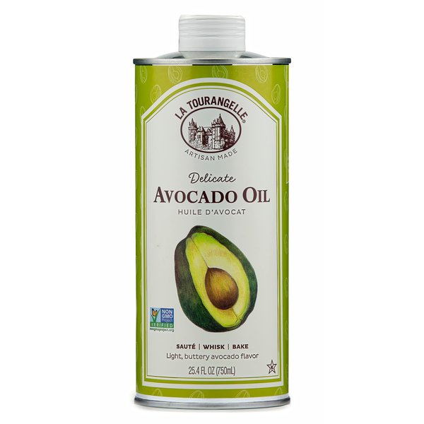 La Tourangelle, Avocado Oil, All-Natural Handcrafted from Premium Avocados, Great for Cooking, as Butter Substitute, and for Skin and Hair, 25.4 fl oz