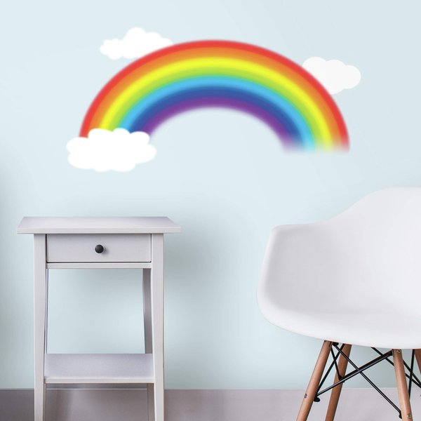 RoomMates RMK1629GM Over The Rainbow Peel and Stick Giant Wall Decal
