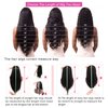 4GIRL4EVER Transparent HD Lace Front Wigs Human Hair Deep Wave Wig 4X4 Lace Closure Human Hair Wigs for Black Women Pre Plucked Brazilian Hair 180% Density Natural Color (26 Inch)