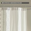 INK+IVY Imani Tufted Chenille 100% Cotton Shower Curtains Machine Washable, Modern Home Bathroom Décor Bathtub Privacy Screen, 72" x 72", Ivory