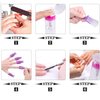 BTArtbox Gel Nail Polish Remover Set 600PCS Lint Free Nail Wipes Cotton Pads With 1PCS Push Down Pump Dispenser Bottle for Professional Soak Off Gel Polish Remover Acrylic Nail Remover