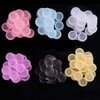 Teemico 60 Pcs Colorful Contact Lens Case Bulk Eye Lense Box Holder Container Soak Storage Travel Kit for Eyes Care,6 Colors (Black, White,Pink,Yellow,Purple,Blue)