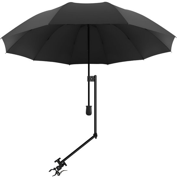 XLINGZA UPF 50+ Beach Umbrella with Adjustable Universal Clamp