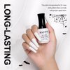 RARJSM Glow in the Dark Gel Nail Polish White Glow in Dark Effect Gel Polish Luminous Gel Nail Polish Soak off U V/LED Cured Required Nail Art Manicure 1PCS 15ml for Salon DIY at Home for Women Girls