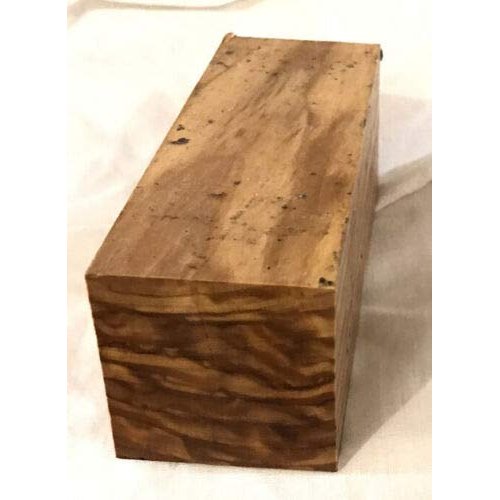 Exotic Wood Zone Sustainable Olivewood Turning Blank - 2"x 2"x 6" Kiln Dried Hardwood for Eco-Friendly Woodworking, Woodturning, Wood Lathe, Sustainable Wood, Woodcraft, DIY Projects