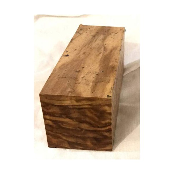 Exotic Wood Zone Sustainable Olivewood Turning Blank - 2"x 2"x 6" Kiln Dried Hardwood for Eco-Friendly Woodworking, Woodturning, Wood Lathe, Sustainable Wood, Woodcraft, DIY Projects