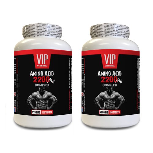Post Workout Muscle Recovery - Amino Acid 2200 MG Complex - arginine lysine and proline Supplement, Amino Energy pre Workout, Amino acids Supplement, Amino Acid Complex, Amino Energy, 2 Bot 300 Tabs