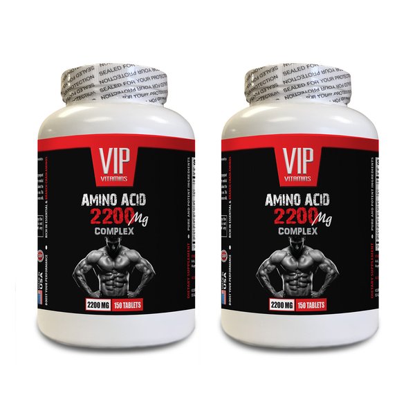 Post Workout Muscle Recovery - Amino Acid 2200 MG Complex - arginine lysine and proline Supplement, Amino Energy pre Workout, Amino acids Supplement, Amino Acid Complex, Amino Energy, 2 Bot 300 Tabs