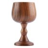 TOPINCN Wooden Wine Goblet Wood Goblet, 150ML Wooden Mug, Elegant Goblet Multiuse Wood Grain Cup Wine Grape Drinking Cups Easy to for Kitchen for Home