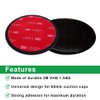 Ramtech 4-Pack 65mm Dashboard 3M VHB Adhesive Pad Mounting Disk for Suction Cup Mount, Compatible with GPS, Mobile Cell Phone, Car DVR, MP4, Tablet PC, Car DVR, MP4, E-Book, DMD65