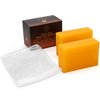 Ssquare Organic Honey Turmeric Kojic Acid Soap. Dark Spot Remover Soap Bars with Vit C, Retinol, Collagen, Turmeric - Complex Infused with Hyaluronic Acid, Vitamin E, Shea Butter, Castile Olive Oil.