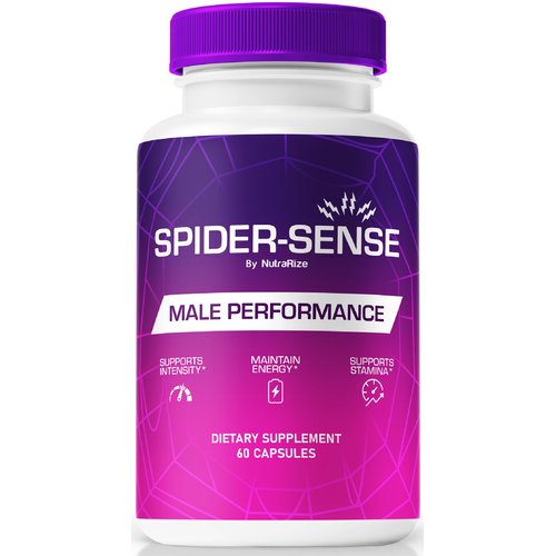 NutraRize Spider-Sense Pills, Official Spider Sense for Men with Premium Ingredients to Help Fuel Energy, Stamina & Confidence, Natural SpiderSense Male Formula Review (60 Capsules)