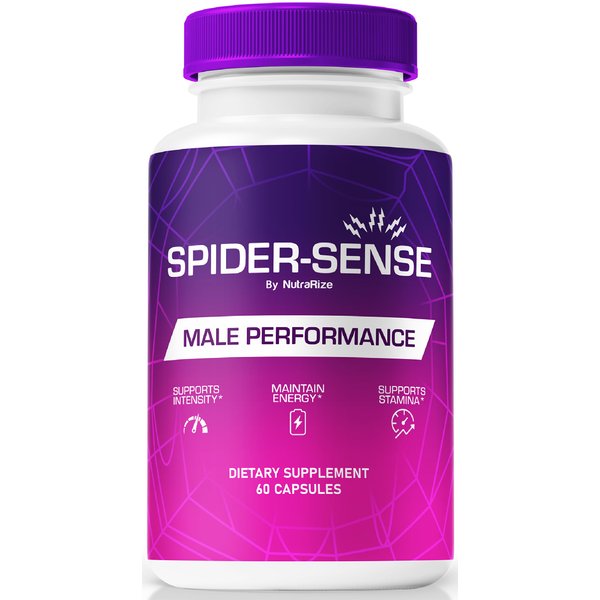 NutraRize Spider-Sense Pills, Official Spider Sense for Men with Premium Ingredients to Help Fuel Energy, Stamina & Confidence, Natural SpiderSense Male Formula Review (60 Capsules)