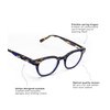 eyebobs Premium Reading Glasses for Women and Men | Waylaid - Round Shaped Frame for Average Faces | Available in 0.0x - 4.0x, Amber Fade, 3.00