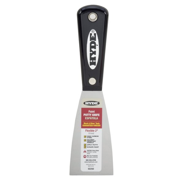 HYDE 02250 2250 Flexible Putty Knife, 1-Pack, No Size, No Color