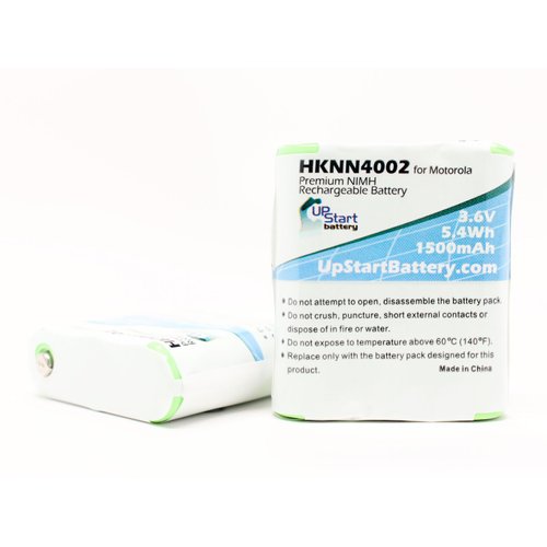 2X Pack - HKNN4002 Battery for Motorola MR350R, MS350R, T5500, T5600, MJ270R, T9500 Two-Way Radio (1500mAh, 3.6V, NI-MH)