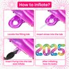 KatchOn, Giant Rainbow 2025 Balloons Numbers - 42 Inch, New Years Balloons | 2025 Neon Balloons for Neon New Years Eve Party Supplies 2025 | Foil 2025 Rainbow Balloon, Happy New Years Decorations 2025