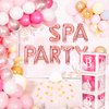 LaVenty 13 PCS Spa Party Balloons Spa Party Decoration Nail Polish Banner Spa Party Banner Spa Theme Birthday Party Salon Party Decoration Makeup Party Decoration