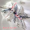 Bridal Wedding Pearl Hair Comb Blue Beaded Hair Side Hair Clip Wedding Hair Accessories Suitable for Girls Bridesmaid Hairpins A108 (white)