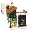 City Cafe Building Toy Set, Modular Coffee Shop Building Blocks Halloween Xmas Gift for Adult, Boy and Girls 14+, 1347pcs Mini Brick with LED