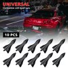 Ouzorp 10Pcs Air Vortex Generator Diffuser Shark Fin Set Kit Compatible with Spoiler Roof Wing Pointed …