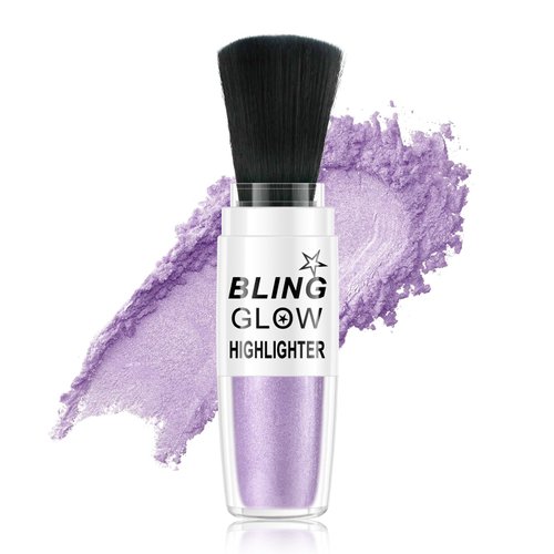 KYDA Glitter Powder Highlighter Makeup, Face & Body Brush Powder Highlighter, Sparkling Coverage Body Highlighter Makeup, High Glossy Loose Powder Makeup, 04