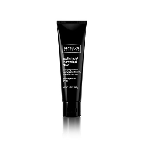 Revision Skincare Intellishade TruPhysical Clear, Mineral Sunscreen with SPF 50, Anti Aging Daily Moisturizer, Untinted and Oil Free, with Peptides and Antioxidants 1.7 Ounces