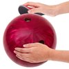 Maitys Bowling Sanding Pads Resurfacing Polishing Kit Bowling Ball Cleaning Kit, 6 Pieces (Red,500, 1000, 2000 Grit)