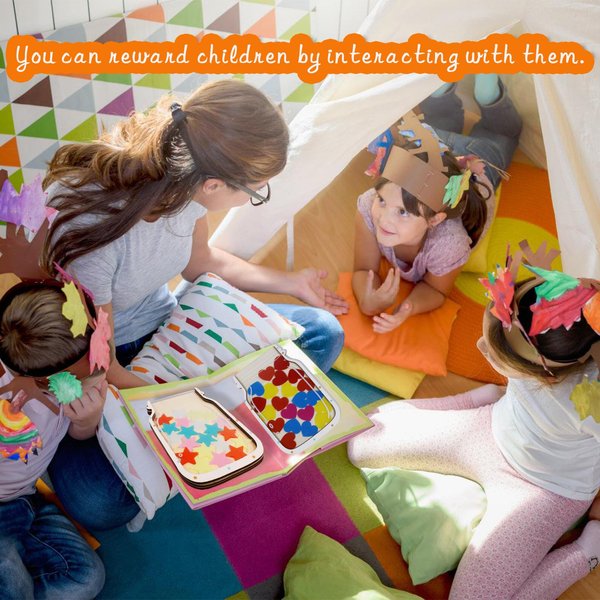 2 Pack Star Jar Reward System for Kids - Magnetic Stars & Hearts Behavior Incentive Jar for Potty Training Boys Girls, Classroom & Home Use - Reusable Motivational Reward Jars(Star+Heart)