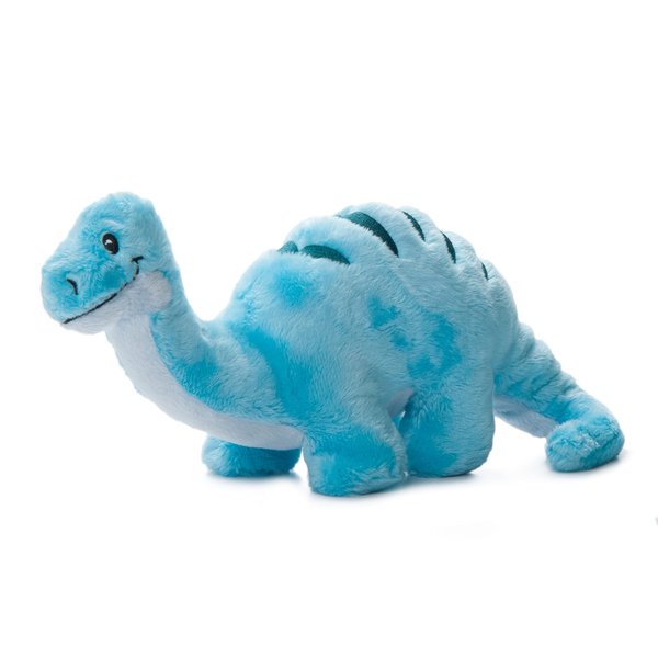 The Petting Zoo Baby Brachiosaurus Stuffed Animal Plushie, Dinosaur Animals, ZOOLOGEE Blue Dinosaur Plush Toy 11 inches