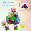 Mini Cube Puzzle Box Set, Brain Game 24PCS Maze Puzzle Box 3D Three-Dimensional Ball Maze Funny and Cool Brain Teasers for Kids-Safe for Boys, Girls, Teens, Party Favors (A)