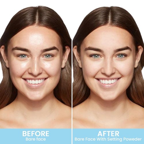 Oil-Controlled Matte Finish Powder: Silky, Skin-Adhering, Natural, Long-lasting, and Dimensional Pressed Powder Compact with Mini Powder Puff for Long-Lasting Makeup