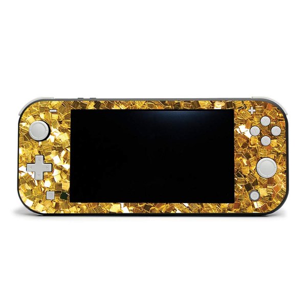 MightySkins Skin Compatible with Nintendo Switch Lite - Gold Chips | Protective, Durable, and Unique Vinyl Decal Wrap Cover | Easy to Apply, Remove, and Change Styles | Made in The USA