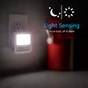 GE LED Motion Sensor Night Light, Dusk to Dawn Sensing, Plug into wall, 20 Lumens, UL-Certified, Energy Efficient, Ideal Nightlight for Bedroom, Bathroom, Kitchen, Hallway, 46439, White, 2 Pack