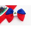 Haiti Flag Hair Bow Girls Women Hair Accessories Cultural Multicultural School Events QXP Shop