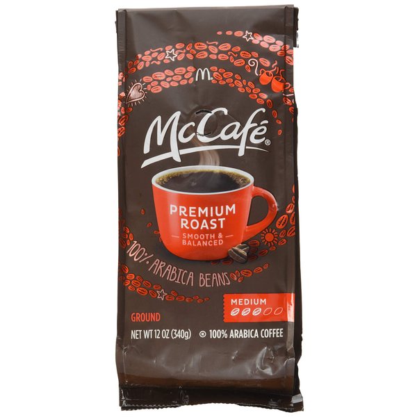 McDonalds McCafe Premium Roast Ground Coffee Bag 12.oz (Pack of 2) (Premium Roast - Medium) by McCafe