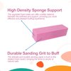 12 Pcs Nail Buffer Block for Acrylic and Natural Nails, 4 Sided Sanding Buffers for Gel Nails Fingernail Shine Buffing Filer Set, Professional Manicure Polisher Buffer Bulk Medium Grit Mix Color