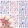 Cute Cartoon Nail Art Stickers Decals 6 Sheets Cute Nail Stickers 3D Self-Adhesive Cartoon Design Nail Decals Cute Nail Art Charm Kawaii Anime Nail Decals for Women DIY Nail Decoration