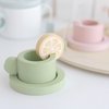 nunukids Wooden Tea Set for Little Girls Tea Party Set for Toddlers 20pcs Playset Pretend Play Tea Set Toy
