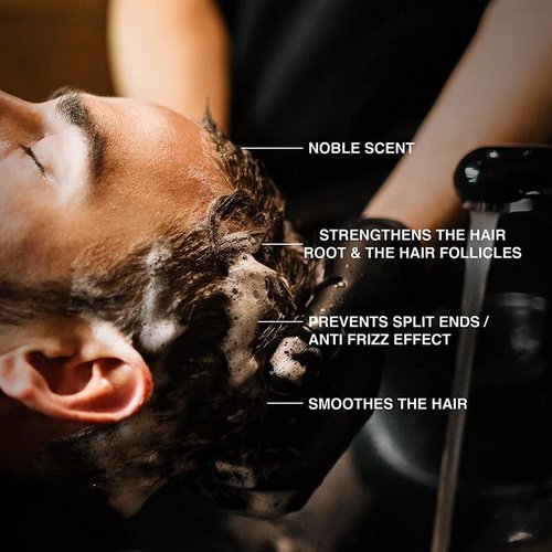 Charlemagne Hair Conditioner Men - Hair Conditioner without Silicone - Anti-Frizz and Anti-Hair Breakage Hair Conditioner Men Conditioner Hair Made in Germany Developed by Barbers 200 ml