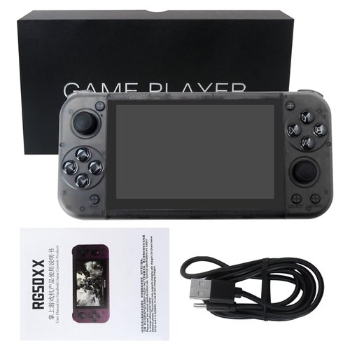 Built in 15000 RG50XX Games 5.1" 64GB Portable Handheld Video Game Console Player (Classic Black)