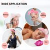 WHAVEL 9 Pack Pink Spa Headband for Washing Face, Makeup Headband Skincare Headbands Face Wash Headband Fluffy Hair Band for Washing Face (B. Pink pattern)