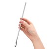 4 piece set 10Inch/25.8cm Silver Stainless Steel Coffee Stirrer Spoon,Round Solid Long Handle Cocktail Stirrer,Beverage Iced Tea Stirring Stick
