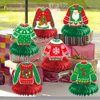 Christmas Honeycomb Centerpieces, Christmas Sweater Table Centerpieces, Ugly Christmas Sweater Party Decorations, Winter Holiday Party Supplies, Christmas Party Decorations, 9Pcs