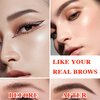 3P Eyebrow Tattoo Pen,Eyebrow Pencil Waterproof Eyebrow Microblading Brow Pen,Brow Pencil,Long Lasting Eyebrow Makeup,Creates Natural Looking Perfect Brows（Black）