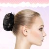 Hair Nets for Buns, 12Pcs Hair Bun Net Thicken Black Bun Nets for Ballet Girls Elastic Mesh Invisible Hair Bun Cover Hair Styling Tools for Food Service, Sleeping, Wig, Women Ballet Performance